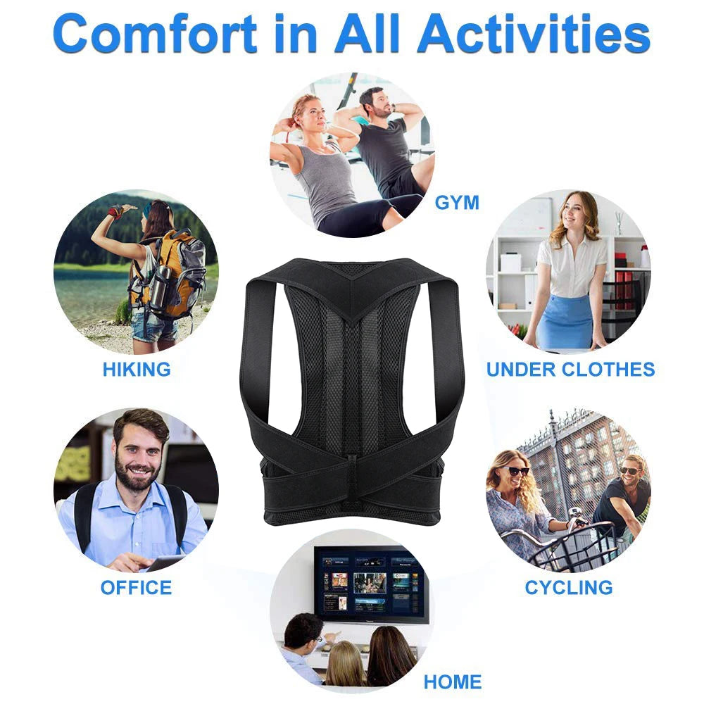 Back Posture Corrector Adult Back Support Shoulder Lumbar Brace Health Care Support Corset Back Belt Back Posture Corrector Adult Back Support Shoulder Lumbar Brace Health Care Support Corset Back Belt